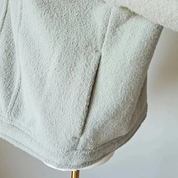 Joie Size XL cropped boxy shacket Sage green button up jacket - Picture 5 of 10